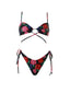 AMARELLE Twist Bikini in Blooming Noir Pattern