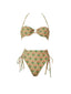 GORGONIA High Waist Bikini in Mint Nostalgia Pattern