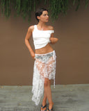Dentelle Skirt in White